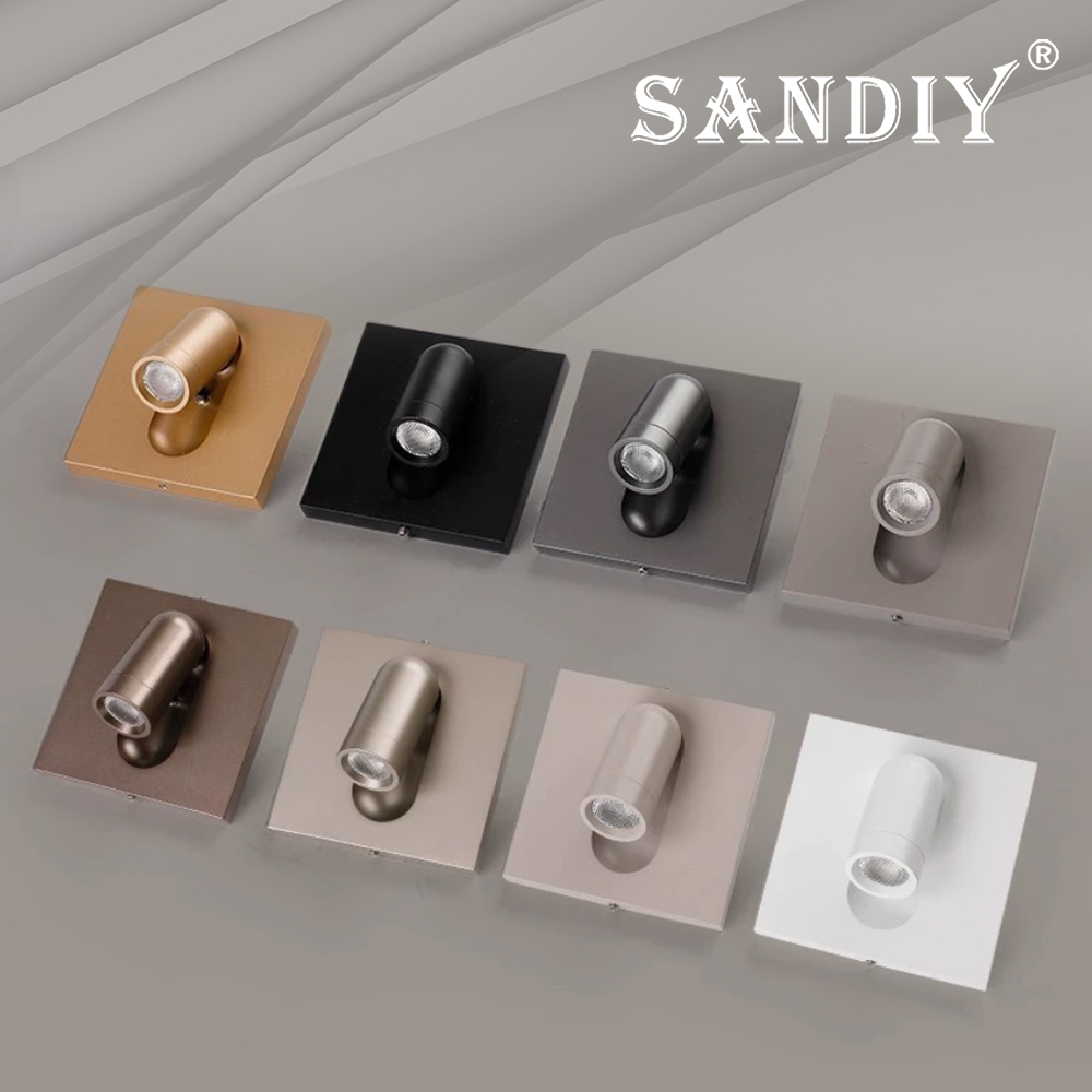 Foyer Lighting Wall Decor - SANDIY スイッチ付き壁灯 埋め込み式読書用壁灯 クローム仕上げ ベッドサイド照明 回転式ヘッドボード照明