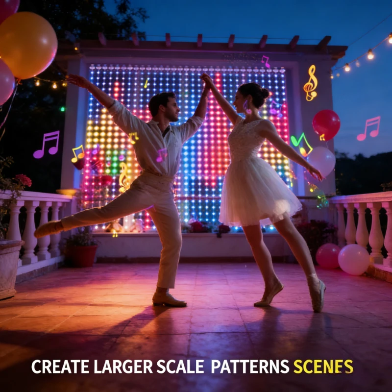 Wedding Lighting And Decor - スマート400LEDカーテンライト、音楽同期DIYフェアリーストリングライト、クリスマスウェディングパーティーの窓飾り用
