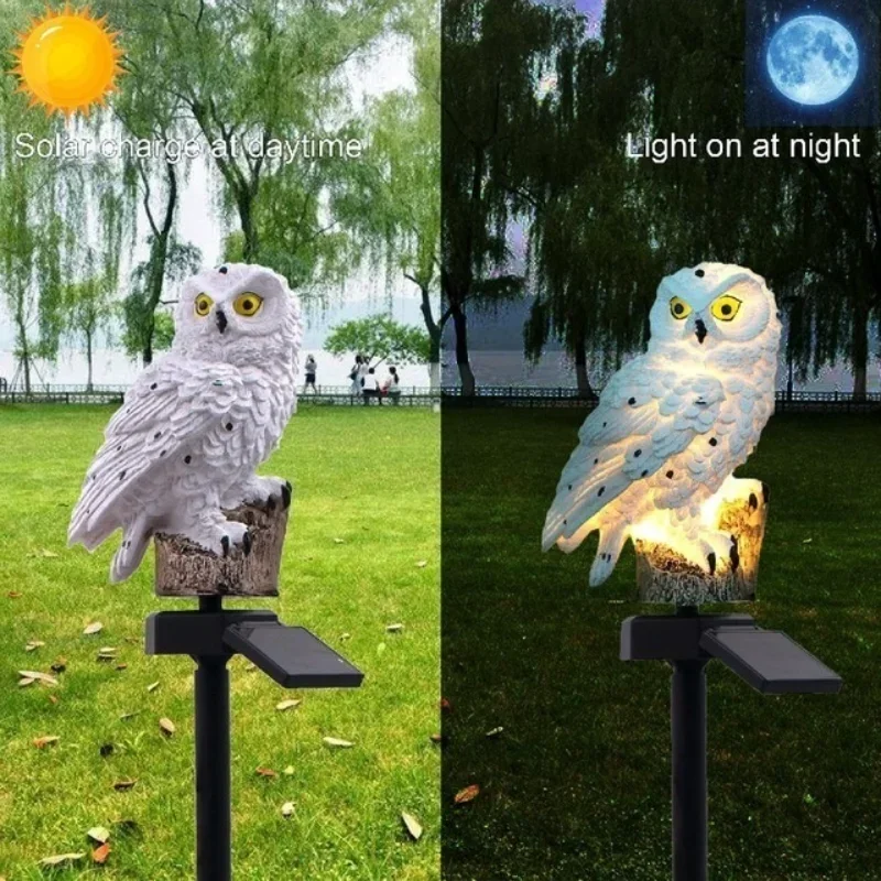 Decor Lighting Floor Lamps - フクロウの太陽光発電の芝生のフロアランプ,防水,景観照明,庭の装飾,LED,屋外照明