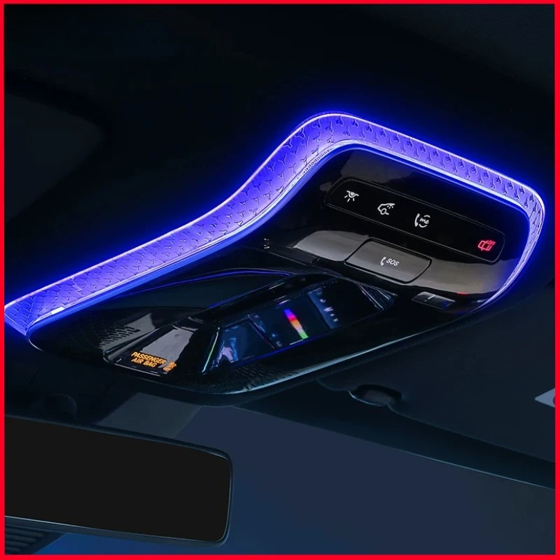 Lighting Decor Inc - メルセデスベンツC GLC EクラスW206 X254 W214用スターリークリスタル読書灯フレーム装飾インテリア改造アクセサリー