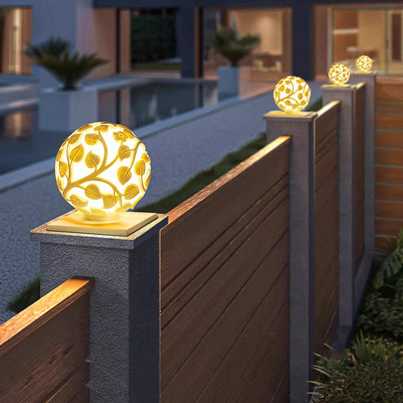 Decor Lighting Floor Lamps - 屋外用柱状ライト ソーラーLED柱状ライト 非ソーラーライト 屋外用庭園装飾品 屋外用ガーデンライト