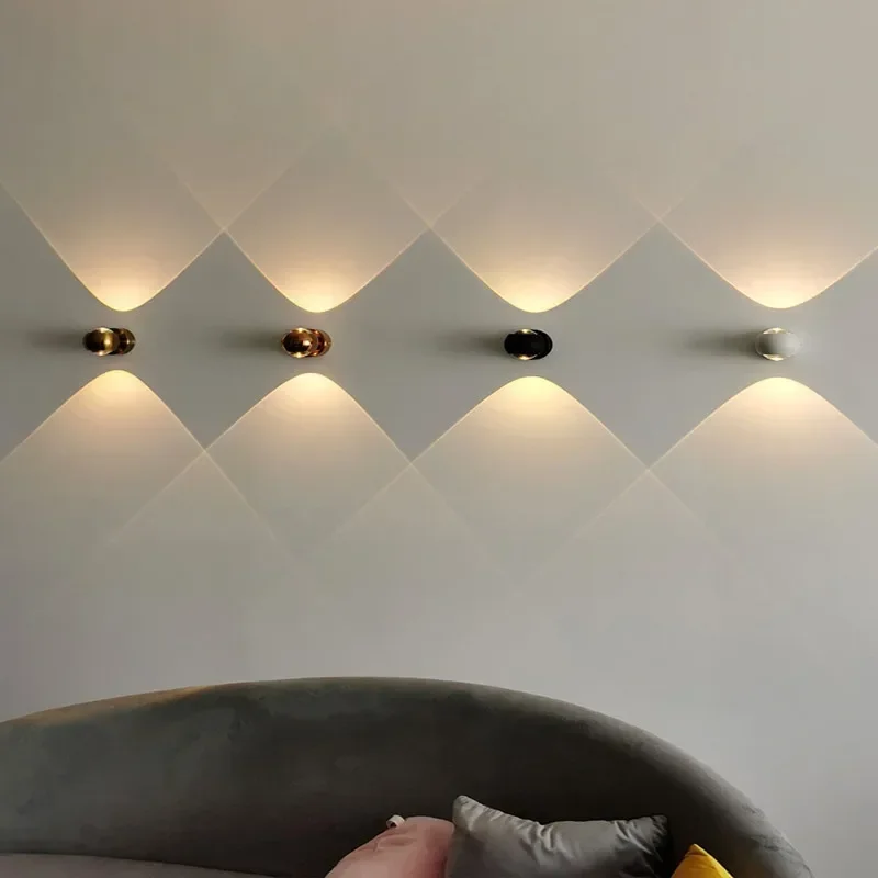 Foyer Lighting Wall Decor - 北欧デザイナーモダンアートアルミガラス LED ウォールランプリビングルームレストラン寝室廊下階段装飾照明器具