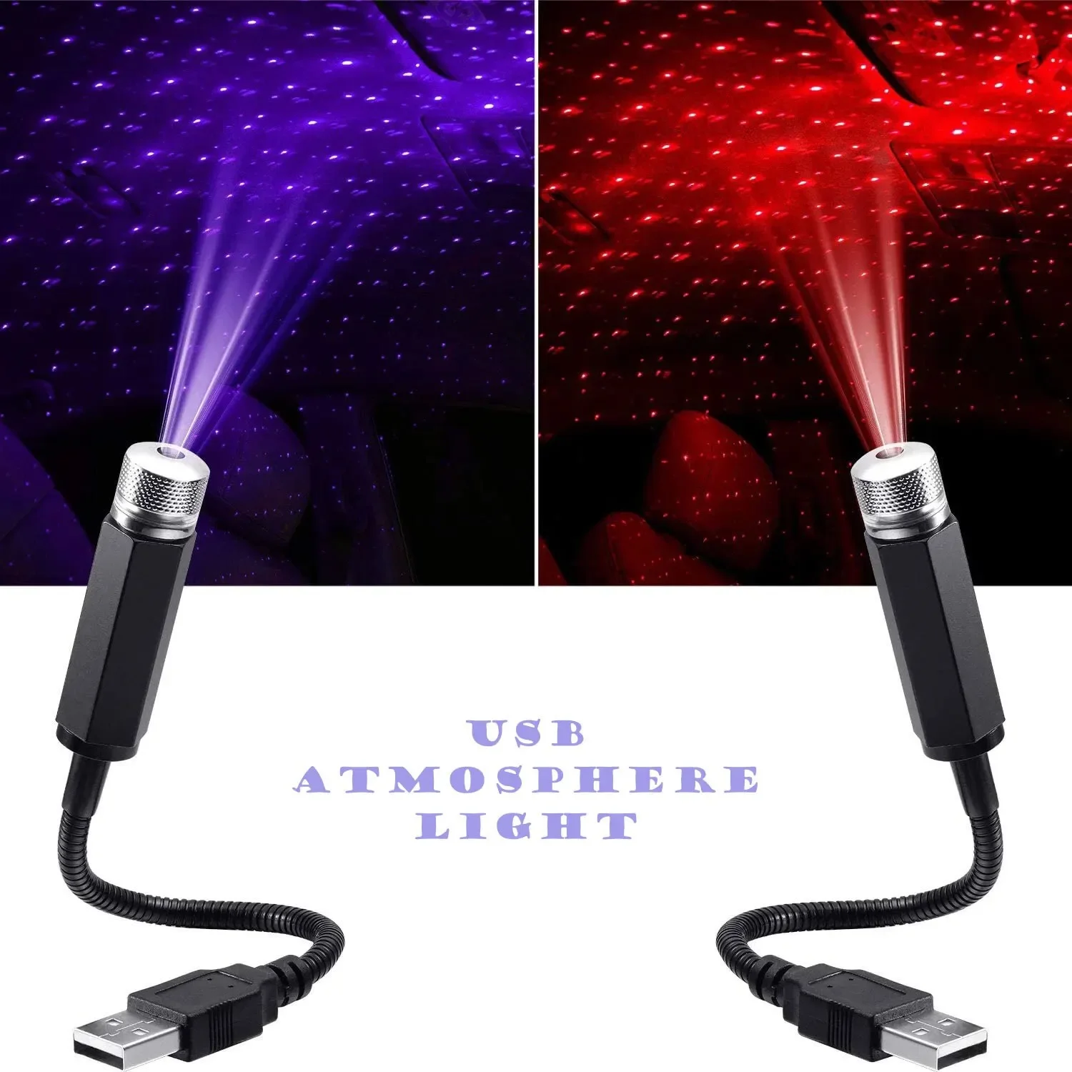 Lighting Decor For Diwali - QXNYミニカーLED星空ナイトライト5V USB電源ギャラクシースタープロジェクター雰囲気ランプ車内ルーフルーム天井装飾用