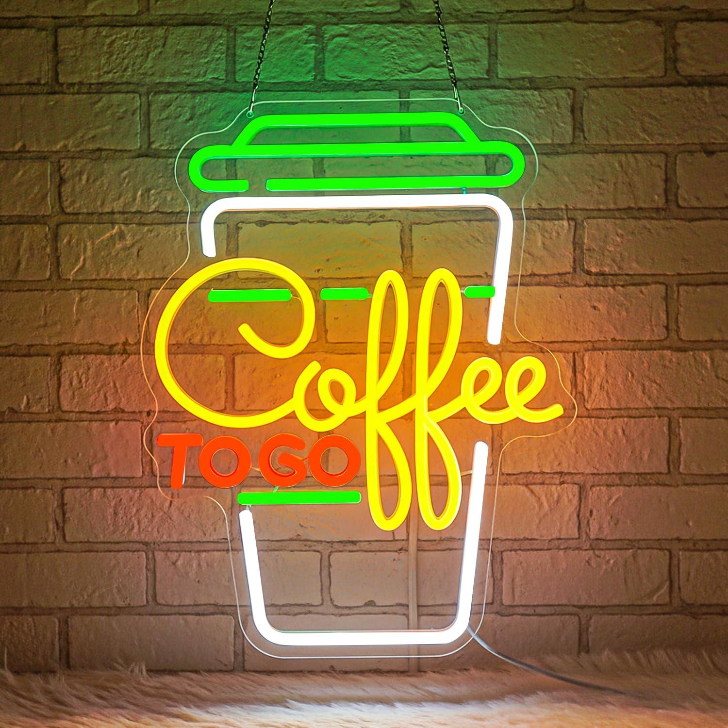 Kitchen Decor Lighting - コーヒーネオンサイン USB調光可能なLEDライト コーヒーステーション、コーヒーバー、カフェ、キッチン、レストラン、ホームステーションの装飾、ビジネスサイン用
