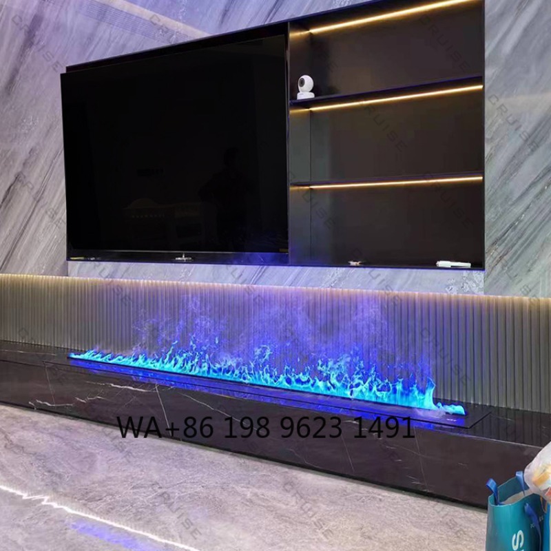 Wedding Lighting And Decor - LEDライトリモコン付き3Dスチーム噴霧暖炉 RGBマルチカラー炎 ホームホテル結婚式室内雰囲気装飾