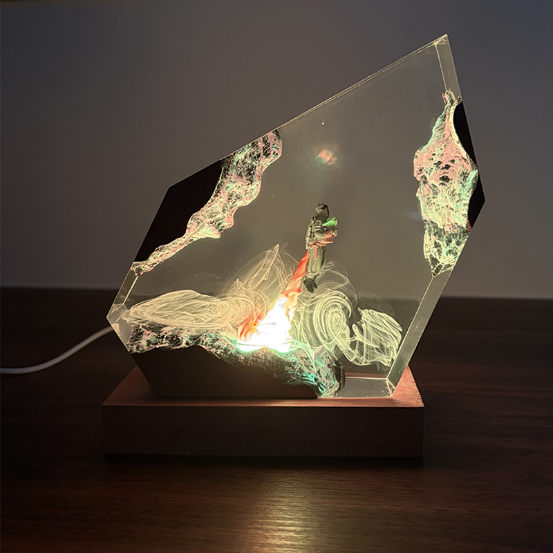 Wedding Lighting And Decor - SFアニメフィギュア生物樹脂製テーブルライトクリエイティブアート装飾ランプ映画フィギュア7色ナイトライトUSB充電
