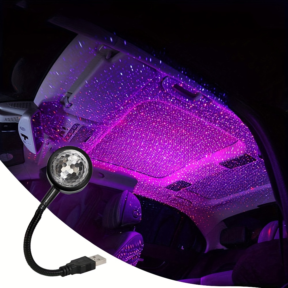 Lighting Decor For Diwali - 車両用LED星空ナイトライト、USB電源ギャラクシースタープロジェクター、車の屋根、部屋、天井の装飾用ランプ、プラグアンドプレイ