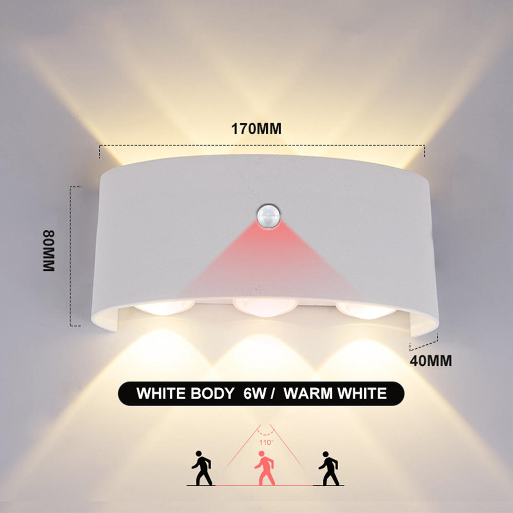 Foyer Lighting Wall Decor - Pirモーションセンサー付きウォールライト,屋外照明,庭,リビングルーム,ベッドルーム,装飾,AC85-265V