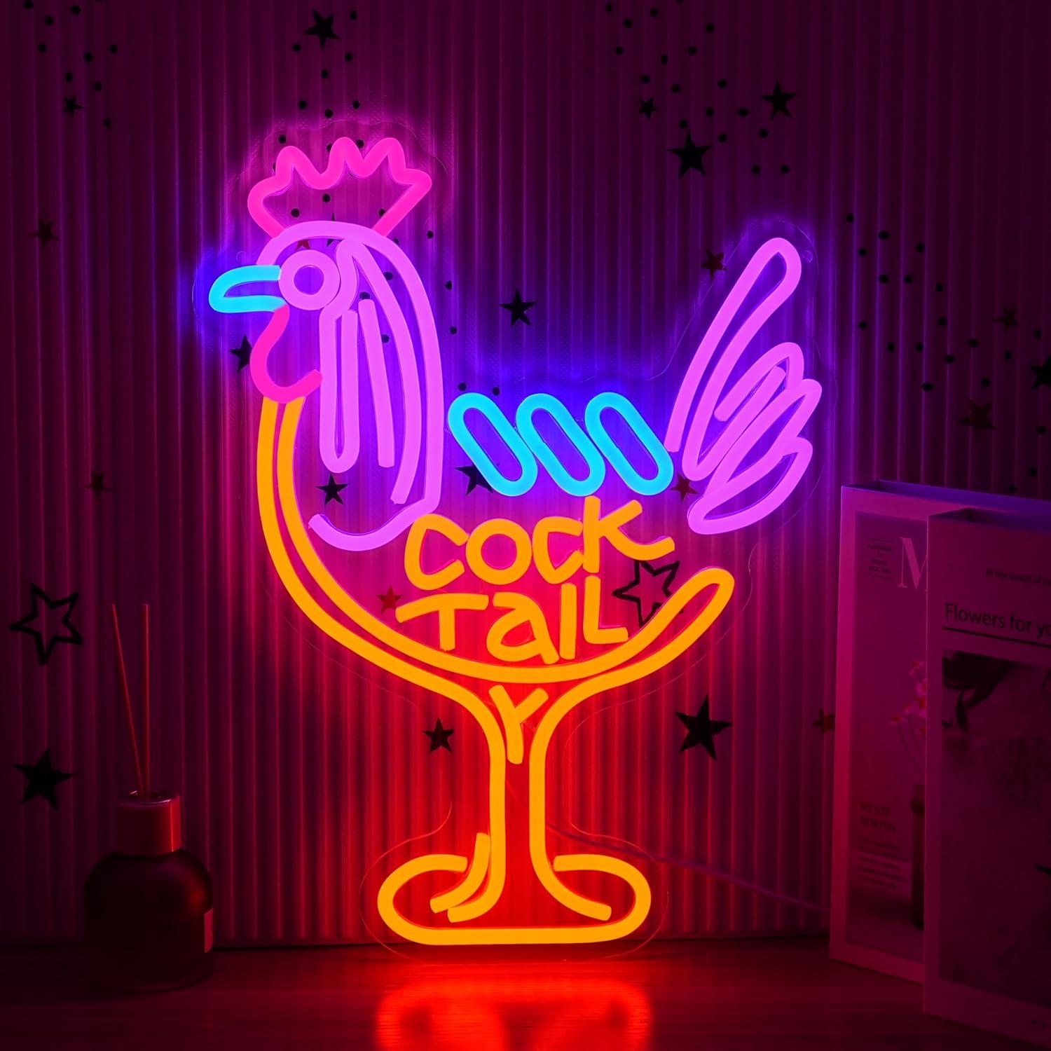 Kitchen Decor Lighting - カクテルネオンサインUSB調光LEDライト、バー、パブ、男の隠れ家、キッチン、パーティー、美的壁飾り、ギフト、ビジネスバーサイン用