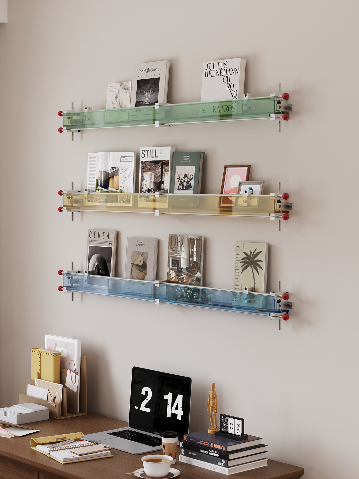 アクリル製ライトアクスルマガジンラック背景壁装飾壁掛けディス - Lighting And Decor Magazine のレビューと価格