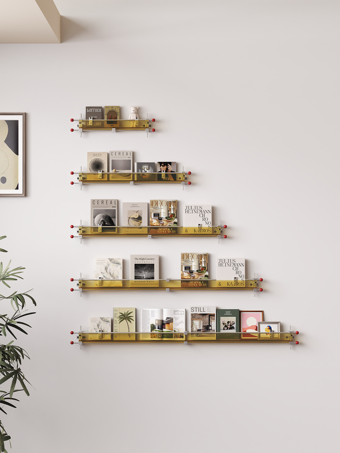 アクリル製ライトアクスルマガジンラック背景壁装飾壁掛けディス - Lighting And Decor Magazine のレビューと価格