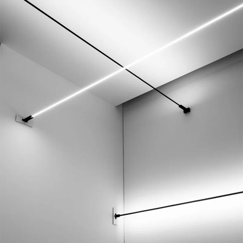 現代のブラックホワイトリニアウォールランプスカイライン燭台  - Foyer Lighting Wall Decor のレビューと価格