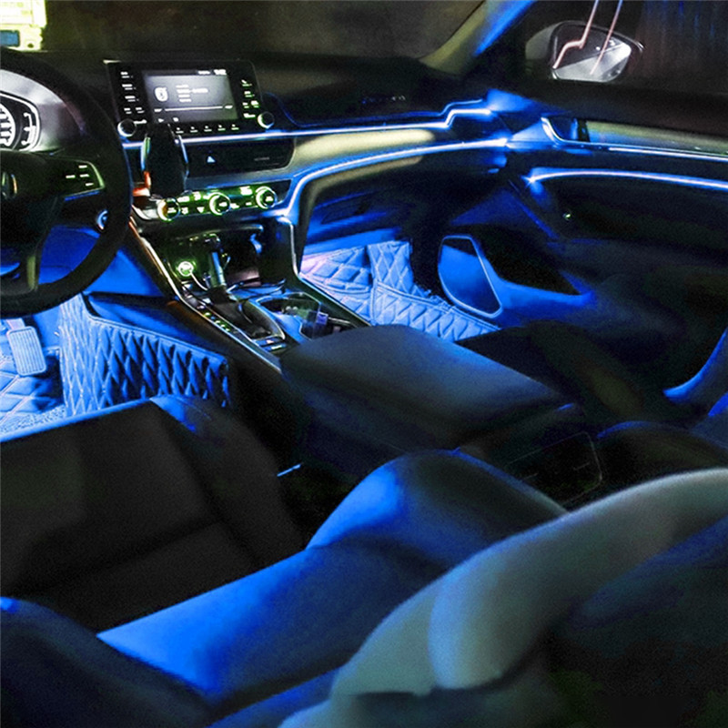 2M車内LEDストリップライトネオンEL配線装飾ランプオート - Lighting Decor Inc のレビューと価格
