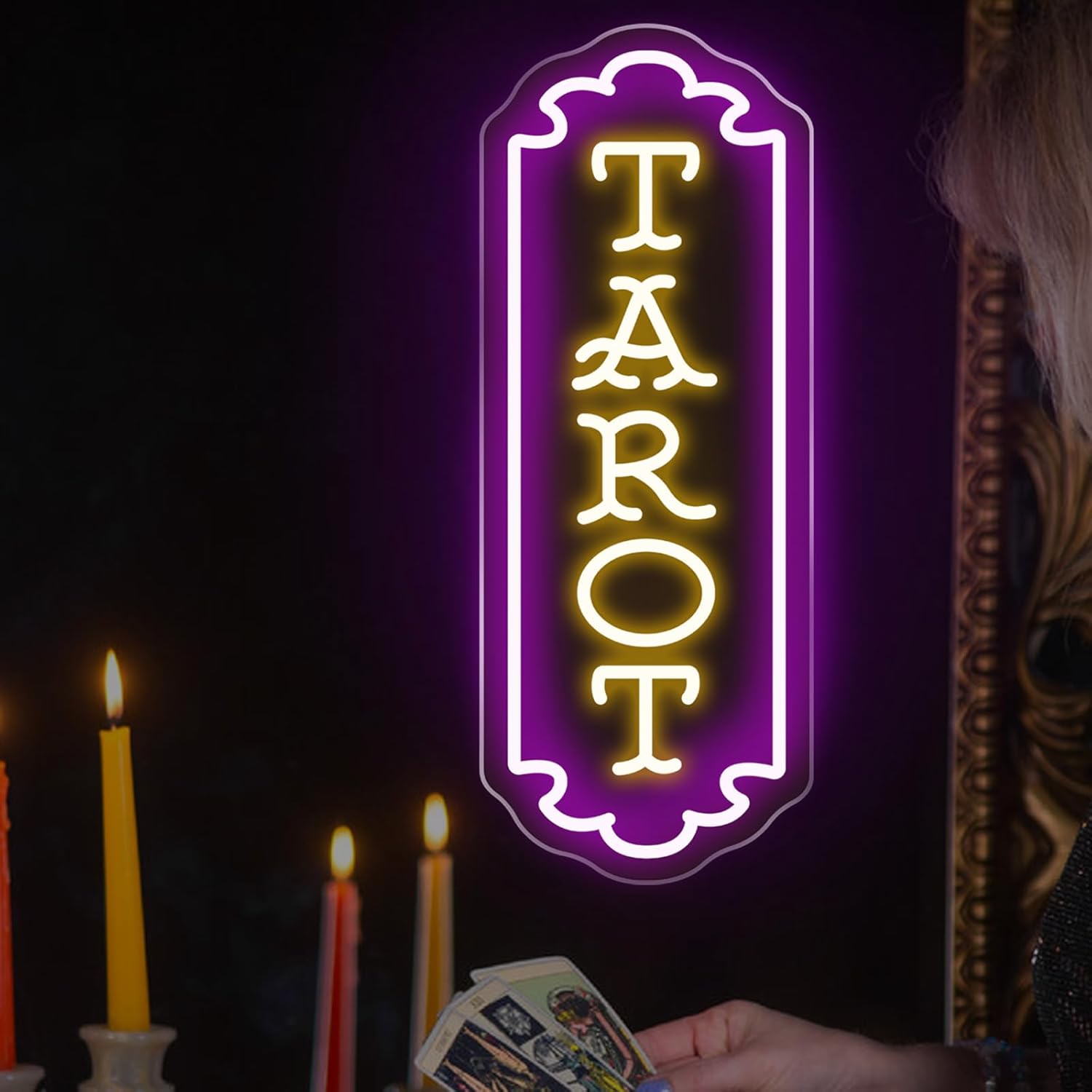 タロットネオンサイン USB電源 神秘的なLEDライト スピ - Lighting Decoration In Bedroom のレビューと価格