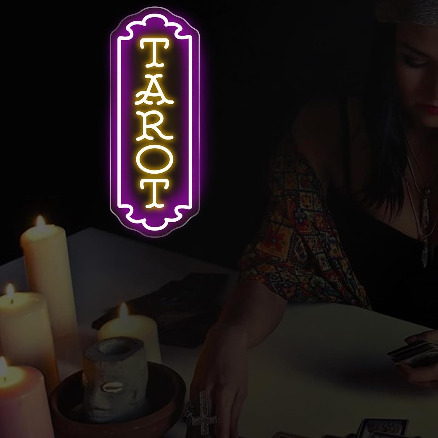 タロットネオンサイン USB電源 神秘的なLEDライト スピ - Lighting Decoration In Bedroom のレビューと価格