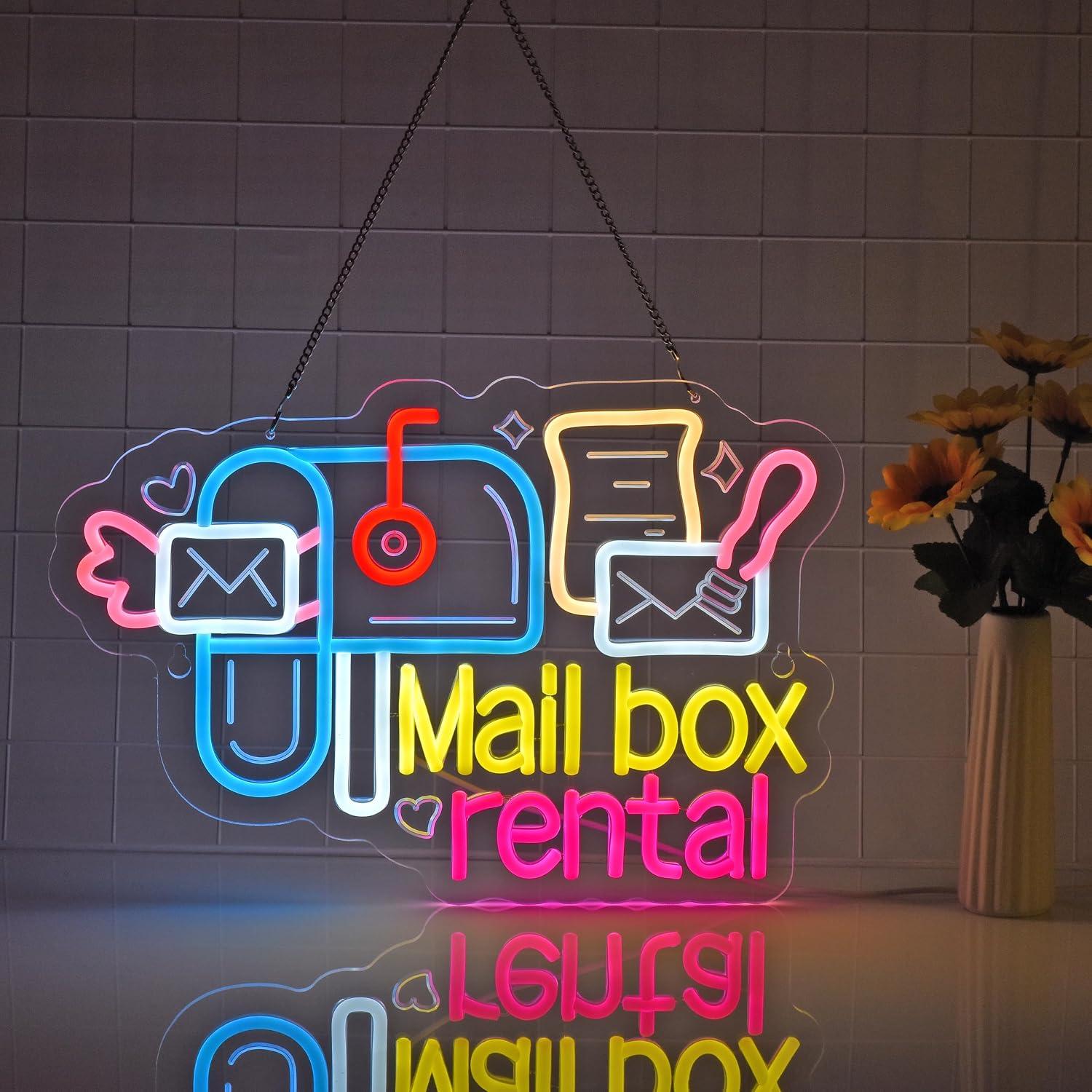 メールボックスレンタルネオンサインUSB調光可能なLEDライ - Lighting Decor Rentals のレビューと価格