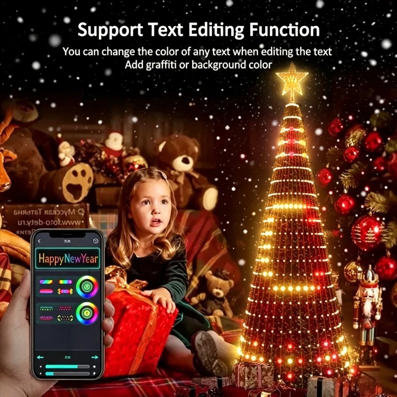 スマートRGBクリスマスツリートッパーライト、Bluetoo - Lighting Tree Decor のレビューと価格