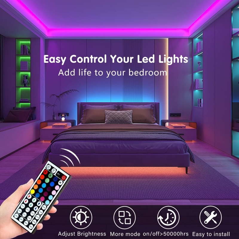 DC 5V USB LED ストリップライト APP 制御色 - Lighting Decor In Room のレビューと価格