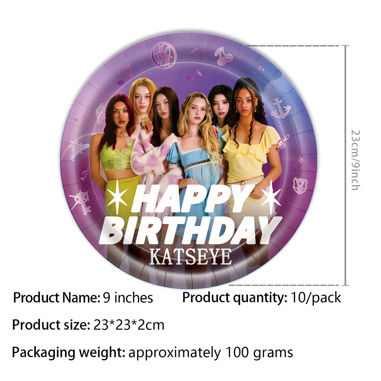 K&Katseye アイドル誕生日パーティー用品デコレーショ - Lighting Room Decor Items のレビューと価格