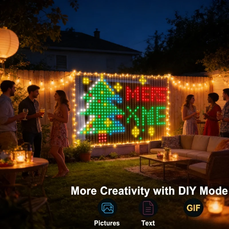 スマート400LEDカーテンライト、音楽同期DIYフェアリー - Wedding Lighting And Decor のレビューと価格