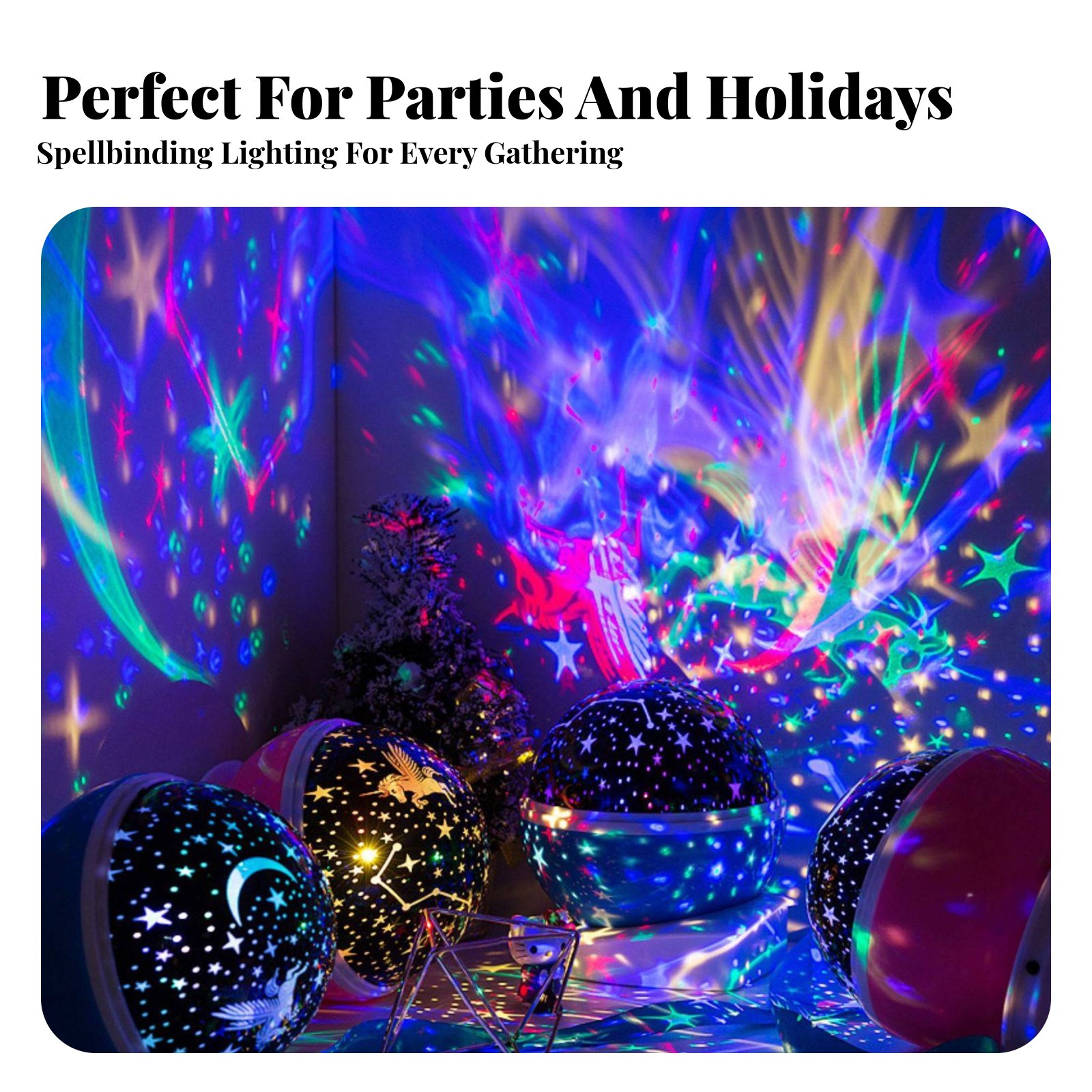 ギャラクシープロジェクションデバイス 天体夜景効果 ナイトラ - Lighting Decoration In Bedroom のレビューと価格