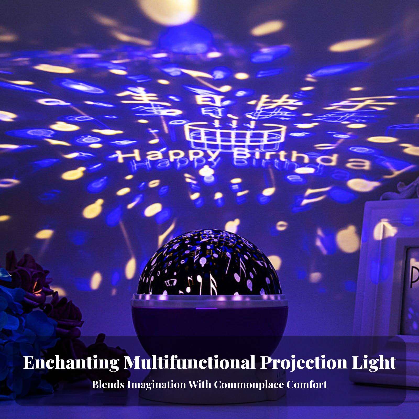 ギャラクシープロジェクションデバイス 天体夜景効果 ナイトラ - Lighting Decoration In Bedroom のレビューと価格