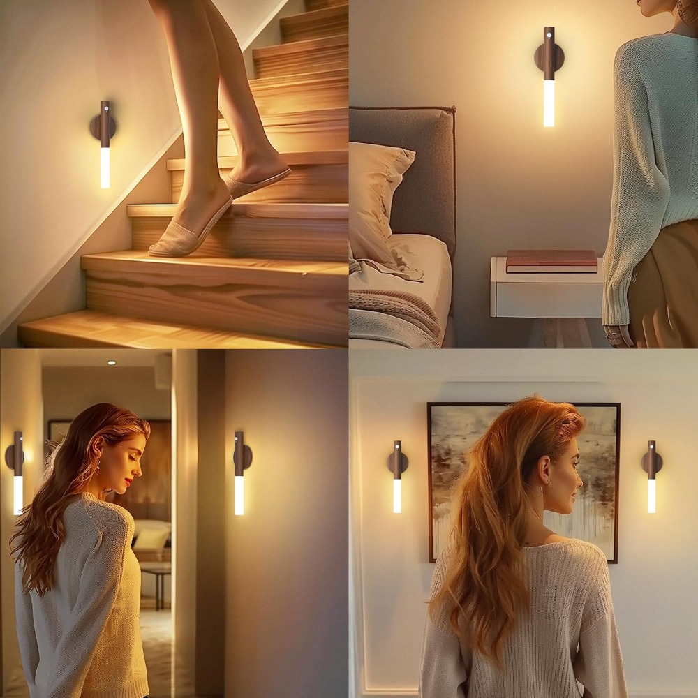 スマートモーションLED充電式磁気壁掛けランプ、ポータブルセ - Foyer Lighting Wall Decor のレビューと価格