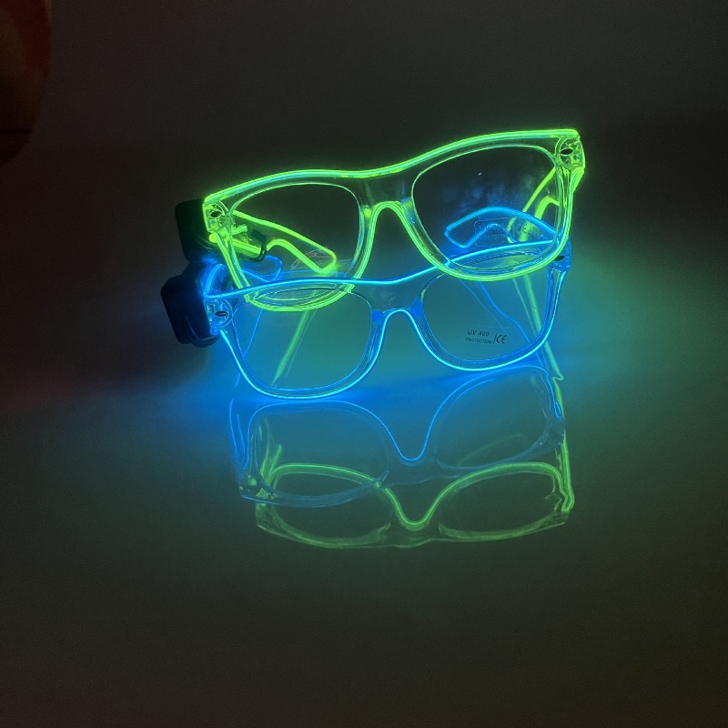 LEDメガネ 透明フレーム ワイヤレス ライトアップメガネ  - Lighting Visual のレビューと価格