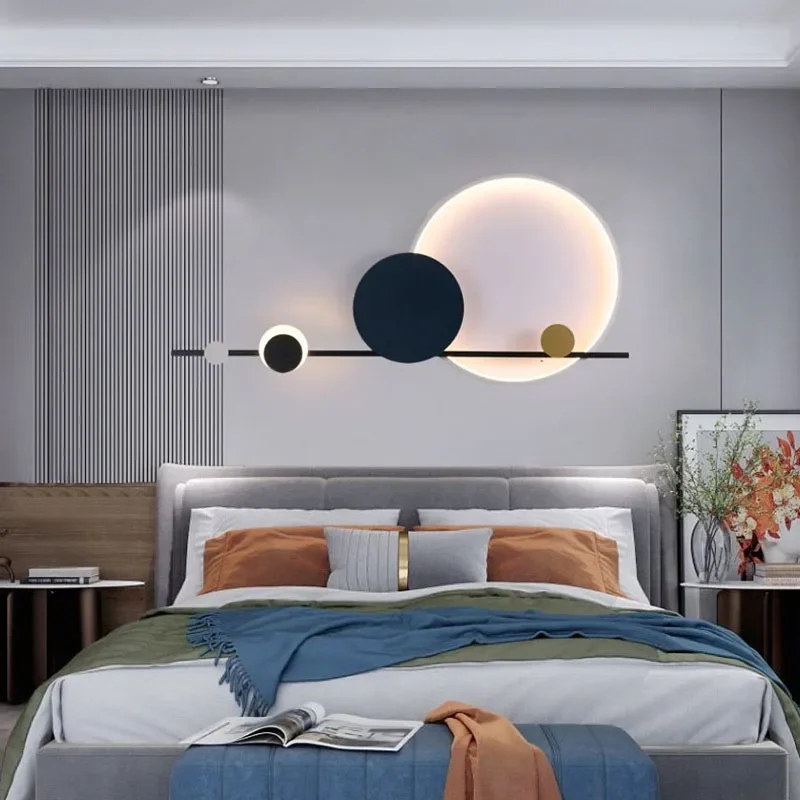 北欧ミニマリストラグジュアリーウォールランプ寝室ベッドサイド - Foyer Lighting Wall Decor のレビューと価格