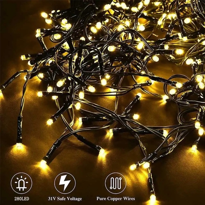USB LED フェアリーストリングライト、防水クリスマスツ - Wedding Lighting And Decor のレビューと価格