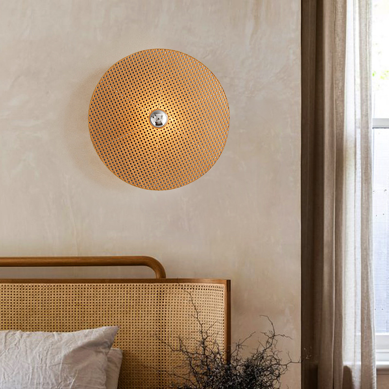 侘び寂び禅スタイルの天然ラタン製芸術的な壁掛け照明、バケーシ - Lighting Decor Rentals のレビューと価格