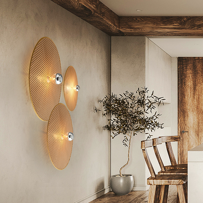 侘び寂び禅スタイルの天然ラタン製芸術的な壁掛け照明、バケーシ - Lighting Decor Rentals のレビューと価格