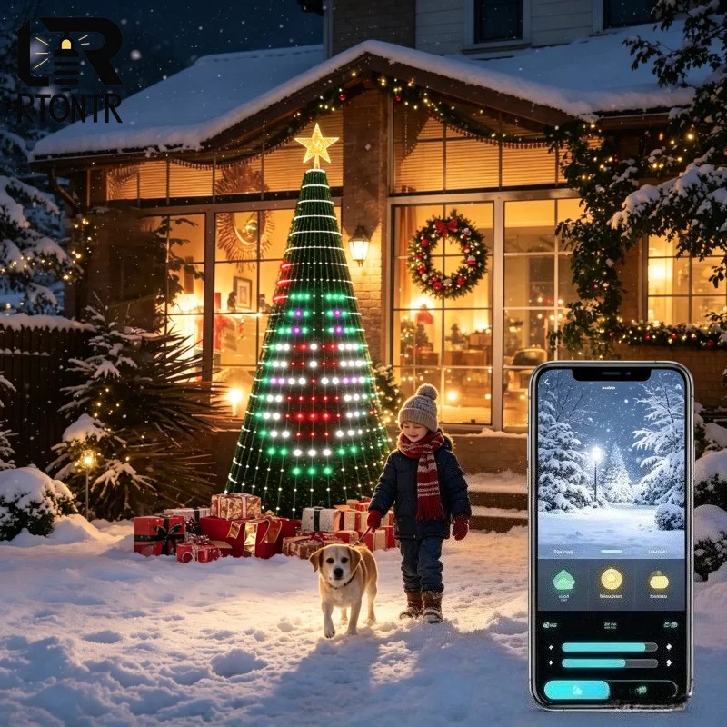 クリスマススターツリーライトRGB LED、Bluetoot - Lighting Tree Decor のレビューと価格