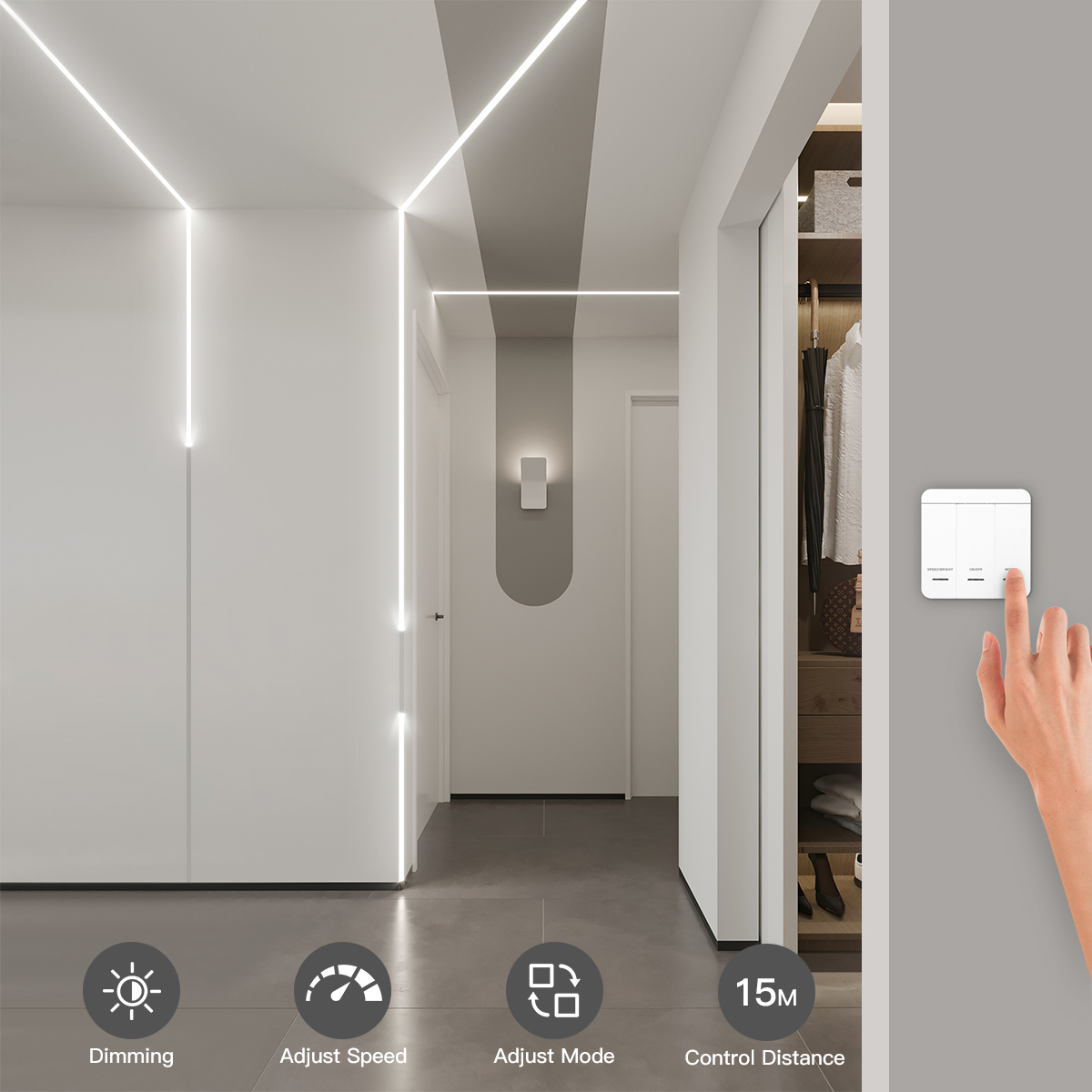 スマート Addressable1-4 個 LED ストリッ - Lighting Decor For Diwali のレビューと価格