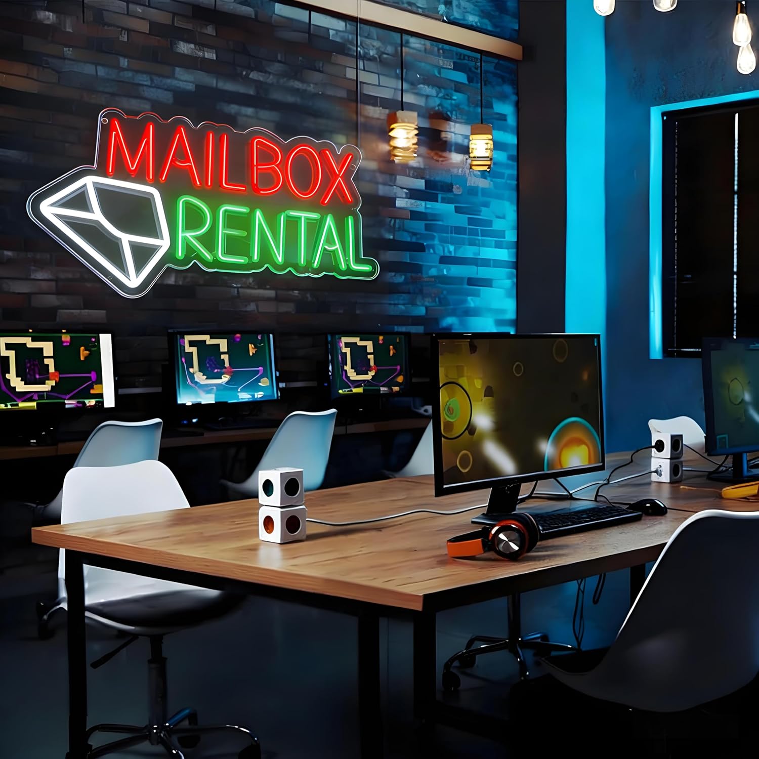 メールボックスレンタル LED ネオンサイン USB ビジネ - Lighting Decor Rentals のレビューと価格