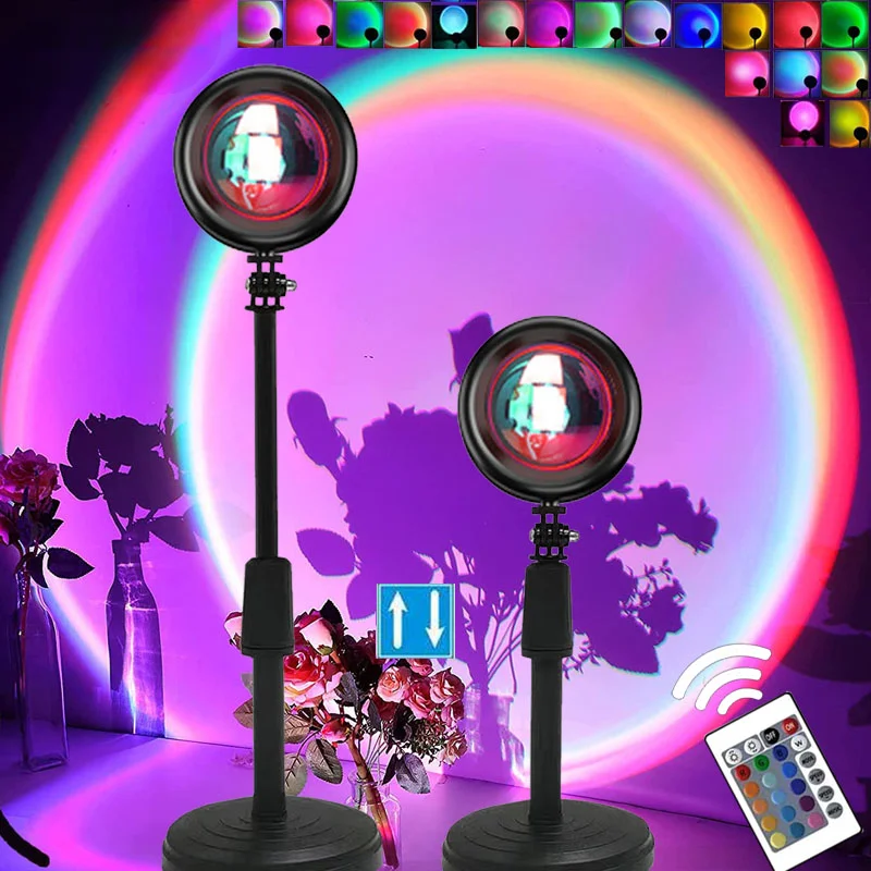 インサンセットプロジェクター,虹の雰囲気,常夜灯,寝室の装飾 - Foyer Lighting Wall Decor のレビューと価格