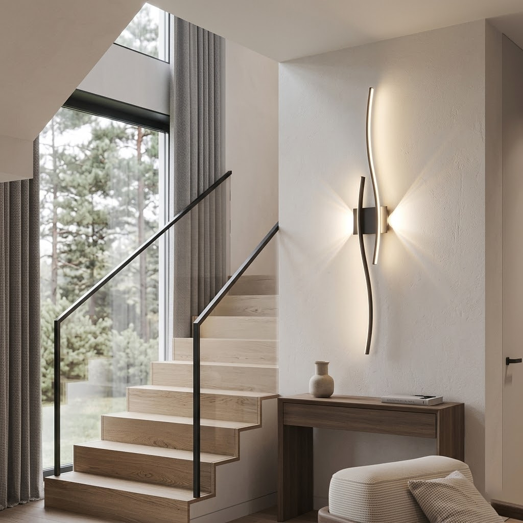 現代的なLEDワイヤレスウォールスコンス、調節可能なストリッ - Foyer Lighting Wall Decor のレビューと価格
