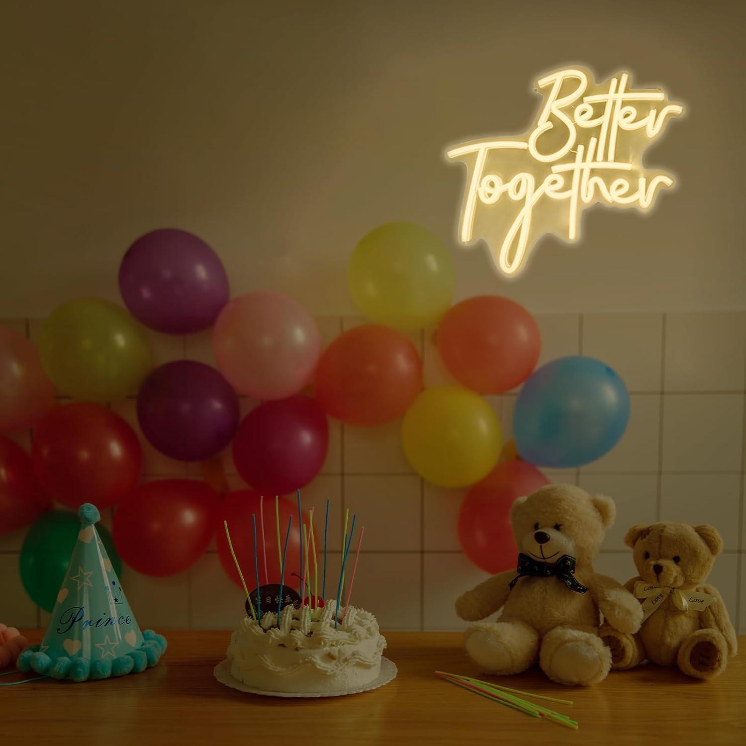 Better Together ネオンサイン USB 調光可 - Lighting Decor In Room のレビューと価格