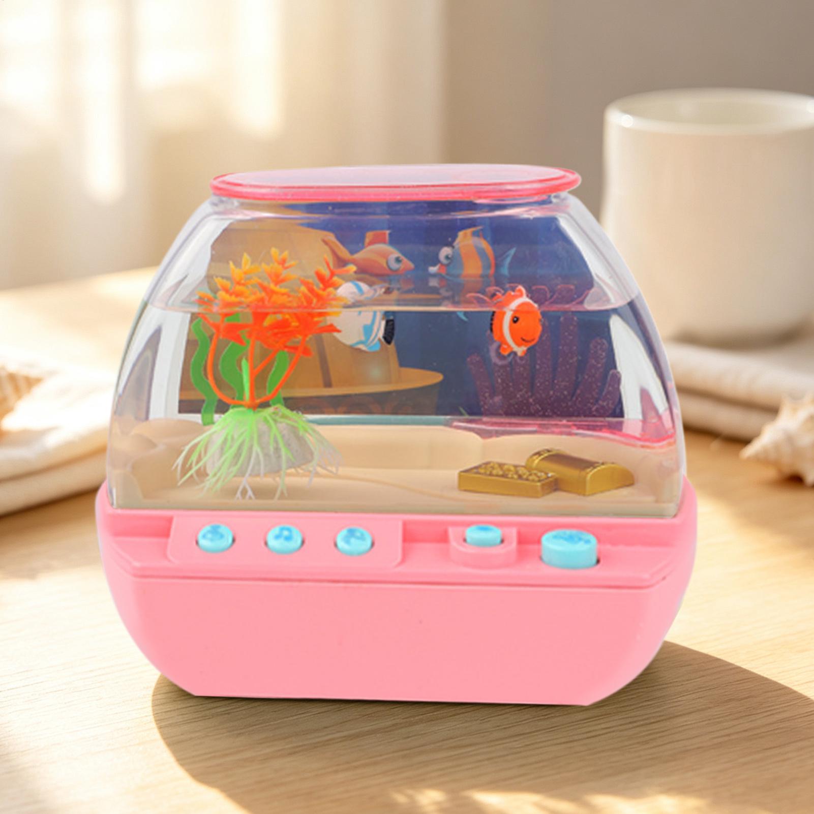 おもちゃの水槽 ホームデコレーション 音楽と光付き 模擬水槽 - Lighting Decoration In Bedroom のレビューと価格