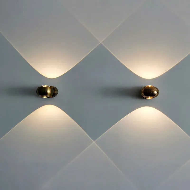 北欧デザイナーモダンアートアルミガラス LED ウォールラン - Foyer Lighting Wall Decor のレビューと価格