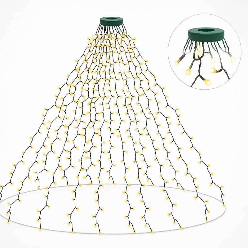 防水USB LEDストリングライト、クリスマスツリー、結婚式 - Lighting Tree Decor のレビューと価格