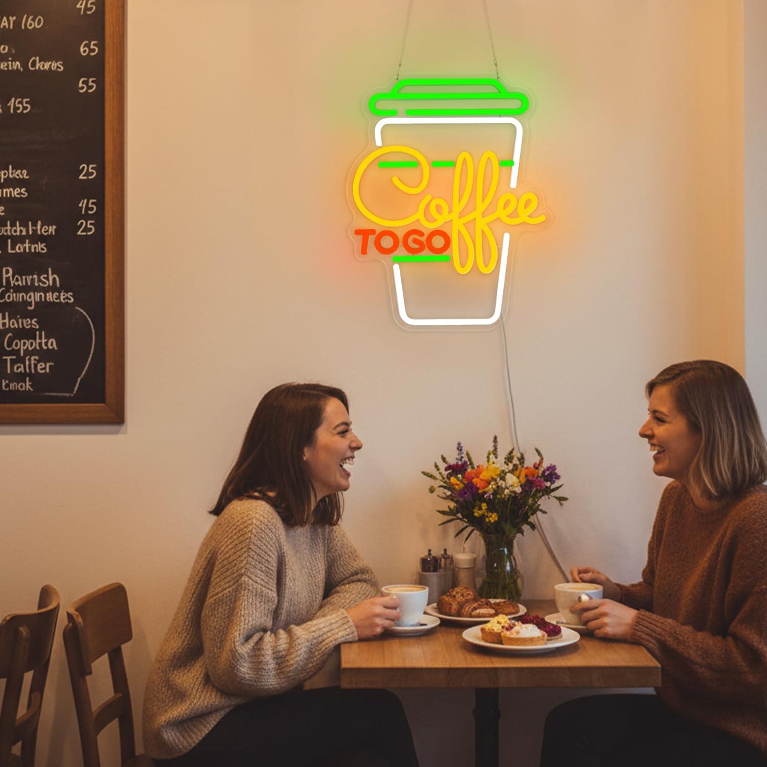 コーヒーネオンサイン USB調光可能なLEDライト コーヒー - Kitchen Decor Lighting のレビューと価格