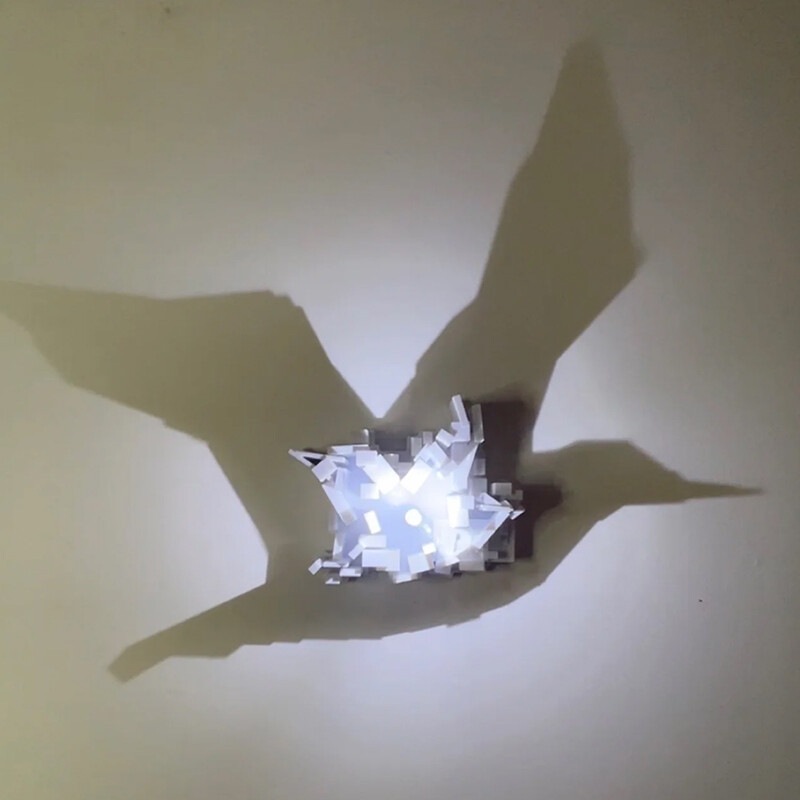 ドロップシッピング 3Dライトシャドウナイトライト アンビエ - Lighting Decoration In Bedroom のレビューと価格