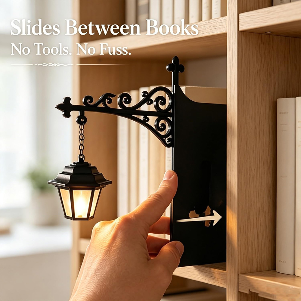 ライブラリーランタン装飾本棚照明レトロライブラリーランタン本 - Led Lighting Decor のレビューと価格