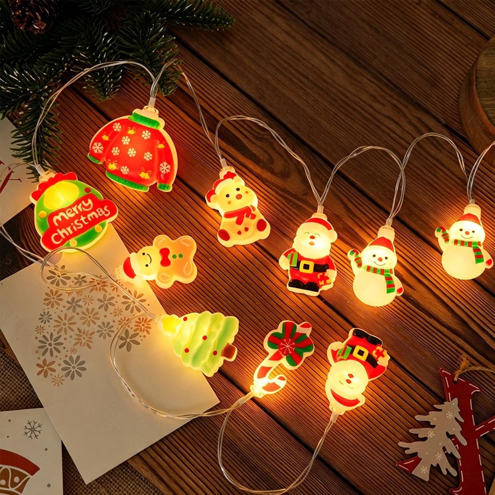 クリスマスストリングライト装飾用防水LEDサンタライト、クリ - Lighting Tree Decor のレビューと価格
