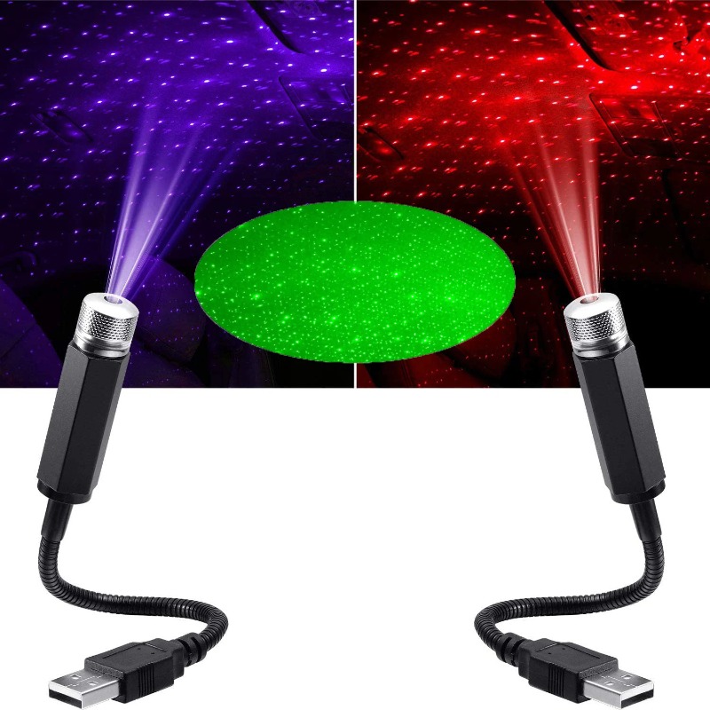 車内用ロマンチックLED星空ナイトライト、5V USB電源、 - Lighting Decor For Diwali のレビューと価格