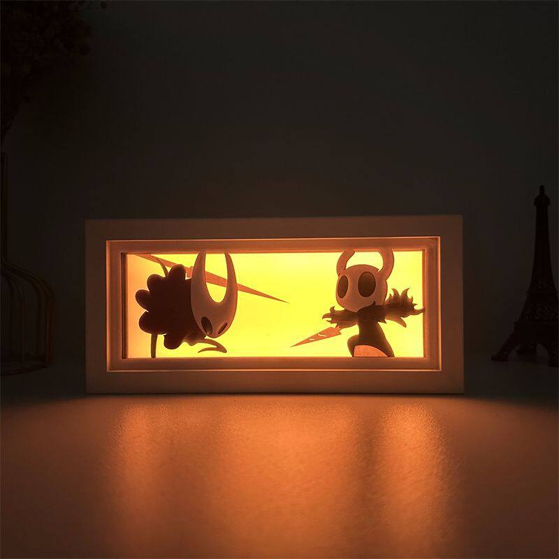 ホロウナイト ペーパーカットライトボックス LEDナイトライ - Lighting Room Decor Items のレビューと価格