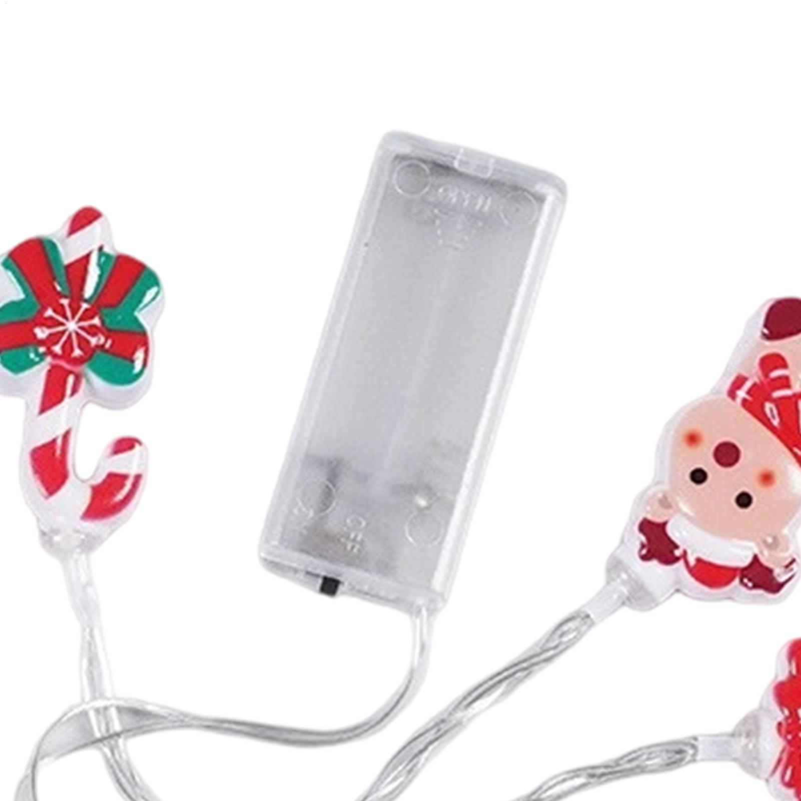 クリスマスサンタストリングライト 防水LEDサンタストリング - Lighting Tree Decor のレビューと価格