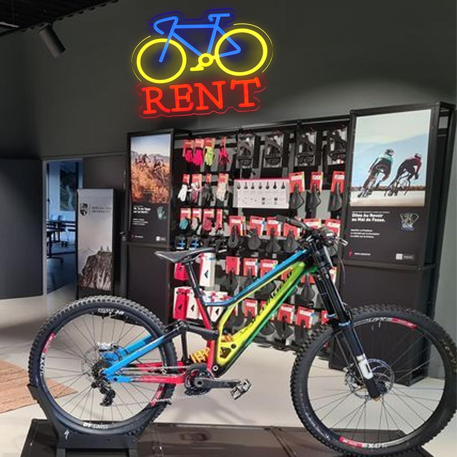 自転車レンタル用ネオンサイン USB調光式LEDライト 自転 - Lighting Decor Rentals のレビューと価格