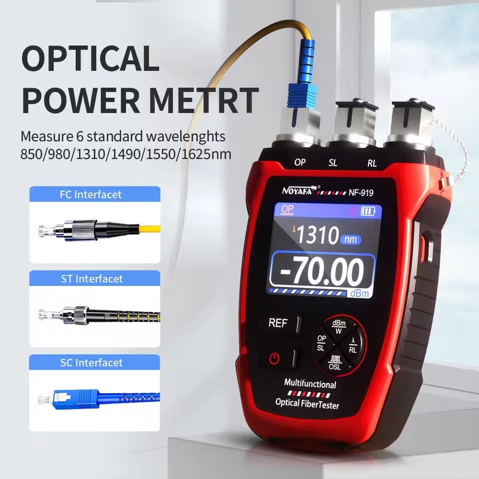 Noyafa NF-919 光源付き光パワーメータ 6波長  - Lighting Visual のレビューと価格